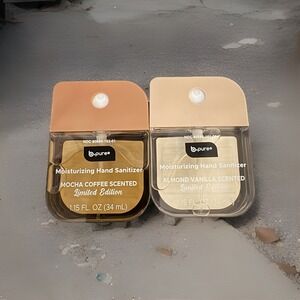 B.Pure Mocha Coffee &‎ Almond Vanilla Hand Sanitizer Limited Edition - 2 Pack
